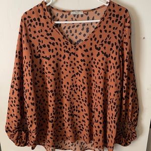 Shop Riffraff leopard blouse